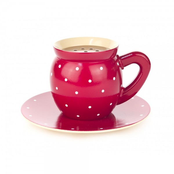 Dregeno Erzgebirge - Dampfende Kaffeetasse, rot