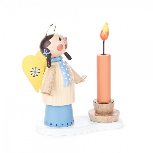 Dregeno Erzgebirge - Räucherfigur Puste-Engel