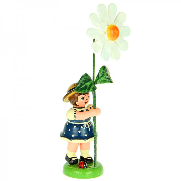 Hubrig Blumenmädchen 11cm Blumenkind mit Margeritte