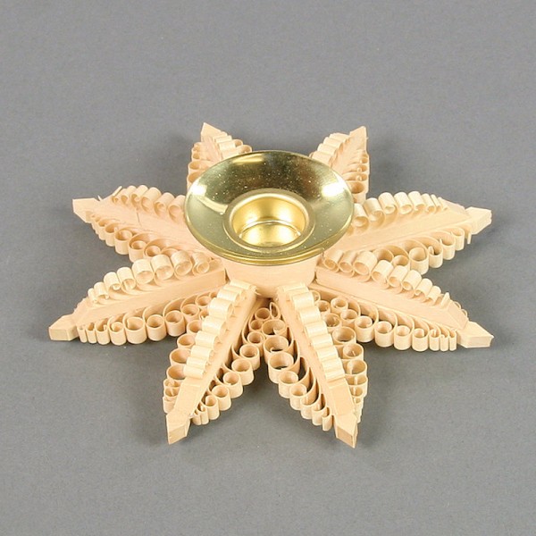 Dregeno Erzgebirge - Kerzenhalter Spanstern - Ø 13cm