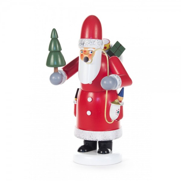 Dregeno Erzgebirge - Räuchermann Ruprecht mit Baum - 19cm