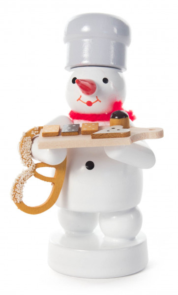 Dregeno Erzgebirge - Schneemann mit Brezel