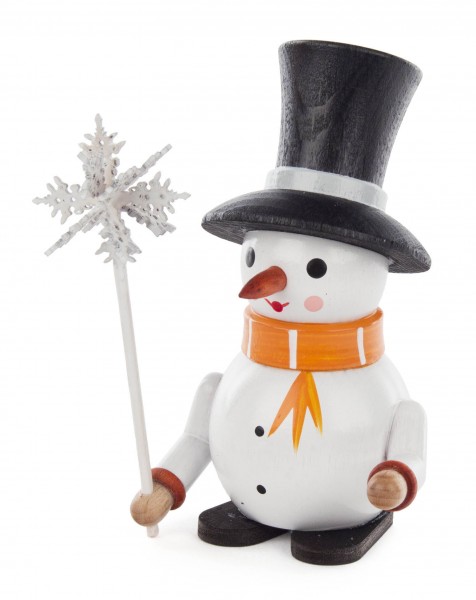 Dregeno Erzgebirge - Schneemann „Gustav“ mit Schneekristall