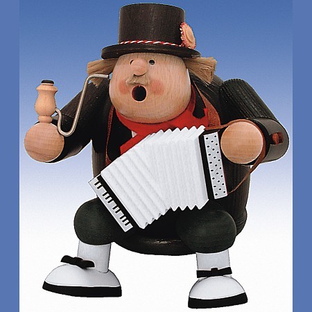 KWO Räuchermann Erzgebirge Kantenhocker Musiker 16cm