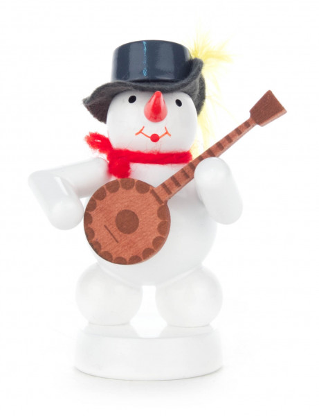 Dregeno Erzgebirge - Schneemann mit Banjo