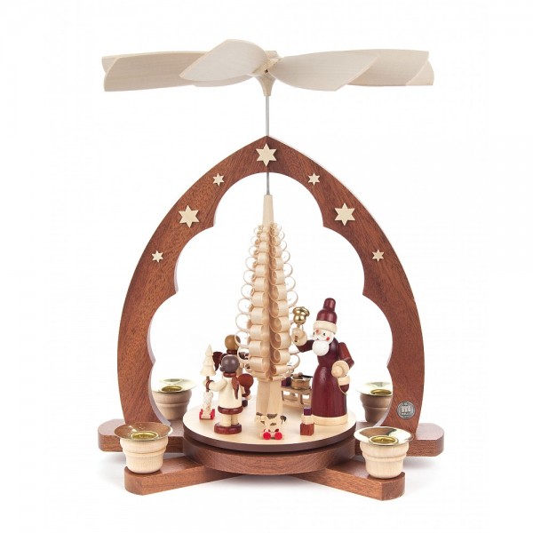 Dregeno Erzgebirge - Pyramide klein mit Bescherung - 29cm