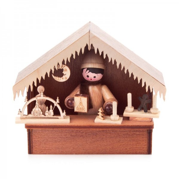 Dregeno Erzgebirge - Miniatur-Weihnachtsmarktbude Erzgebirgische Volkskunst