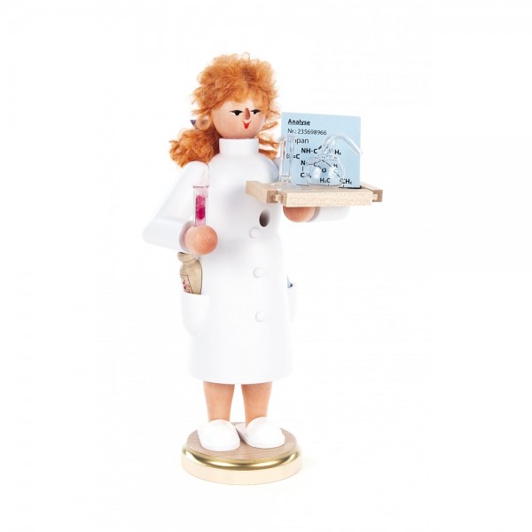 Dregeno Erzgebirge - Räucherfrau Chemikerin - 21cm