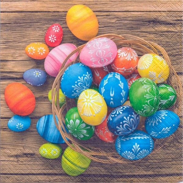 Dregeno Erzgebirge - Servietten Dyed Eggs 20er-Pack