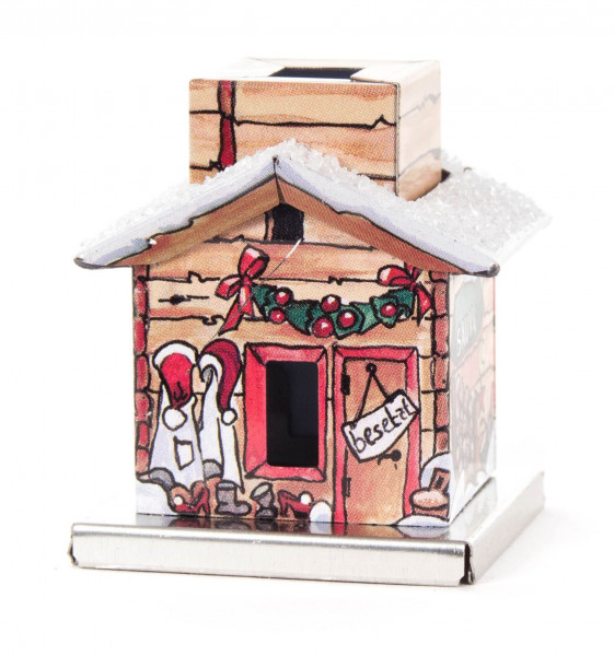 Dregeno Erzgebirge - Mini-Räucherhaus im Geschenkkarton aus Metall