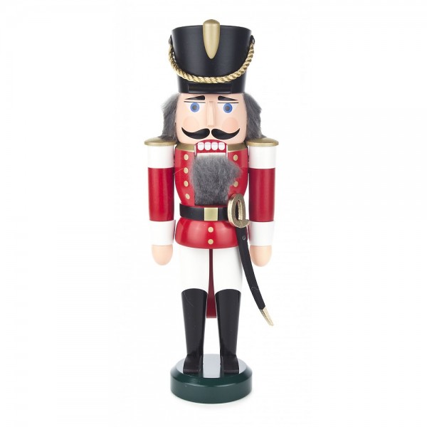 Dregeno Erzgebirge - Nussknacker Husar rot klein - 28cm