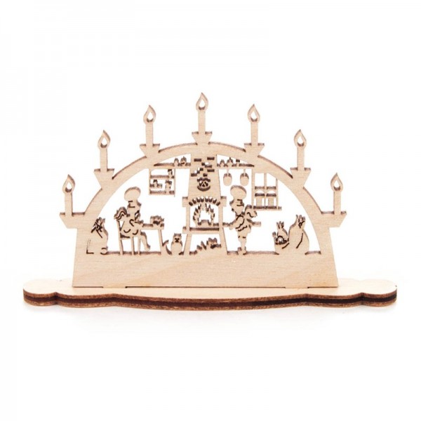 Dregeno Erzgebirge - Miniatur-Schwibbogen Motiv Bäckerei