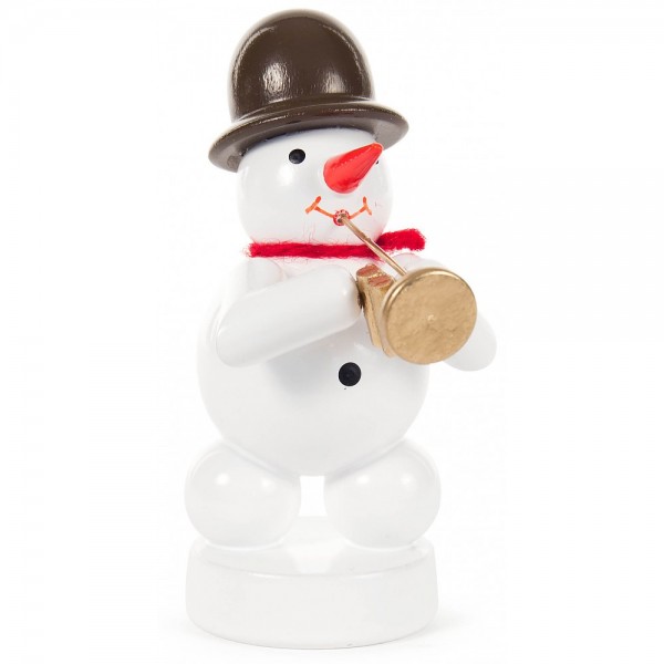 Dregeno Erzgebirge - Schneemann mit Jazztrompete