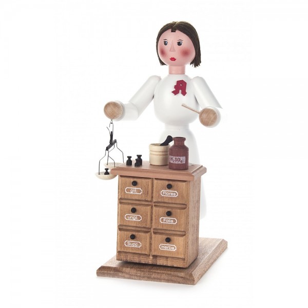 Dregeno Erzgebirge - Räucherfrau Apothekerin - 20cm
