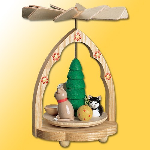 Richard Glässer Wärmespiel Katzen 11cm