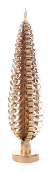 Dregeno Erzgebirge - Spanbaum vergoldet, 25 cm