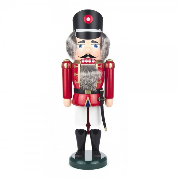 Dregeno Erzgebirge - Nussknacker Polizist rot - 33cm