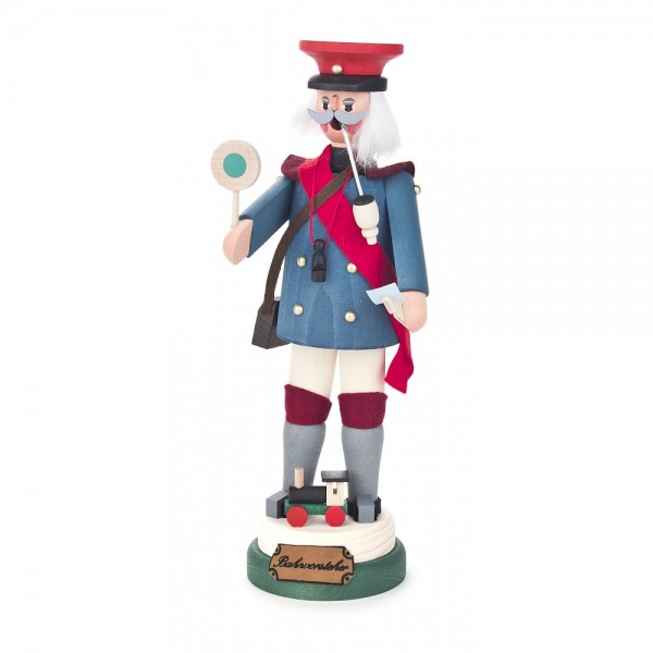 Dregeno Erzgebirge - Räuchermann Bahnvorsteher - 25cm
