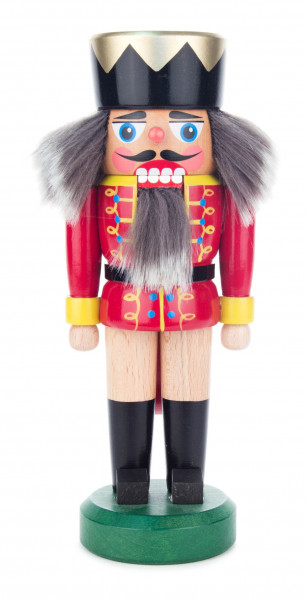 Dregeno Erzgebirge - Nussknacker König rot-natur, 20,5 cm