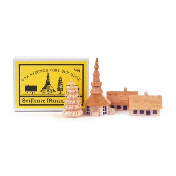 Dregeno Erzgebirge - Miniatur-Zündholzschachtel mit Seiffener Dorf