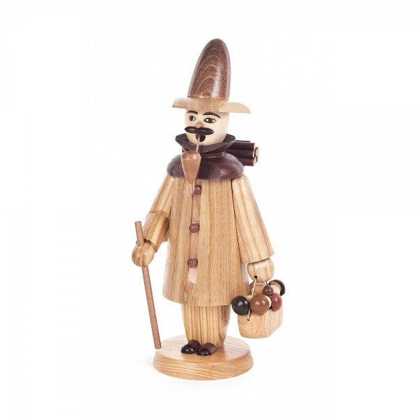 Dregeno Erzgebirge - Räuchermann Pilzsucher, natur - 20cm