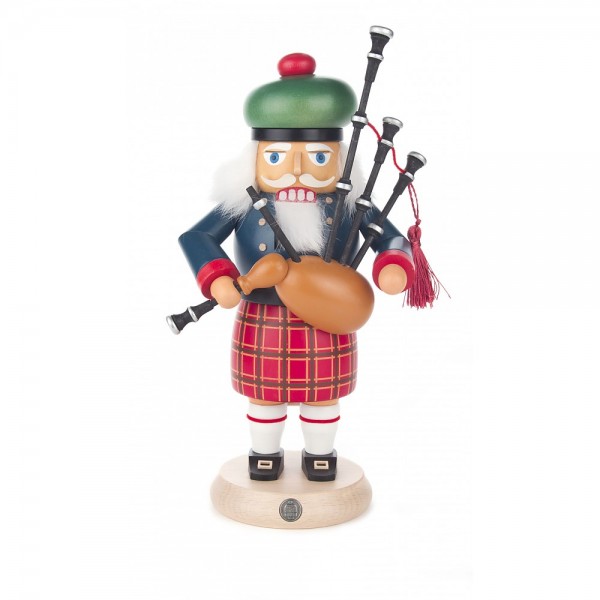 Dregeno Erzgebirge - Nussknacker Schotte mit Dudelsack - 27cm