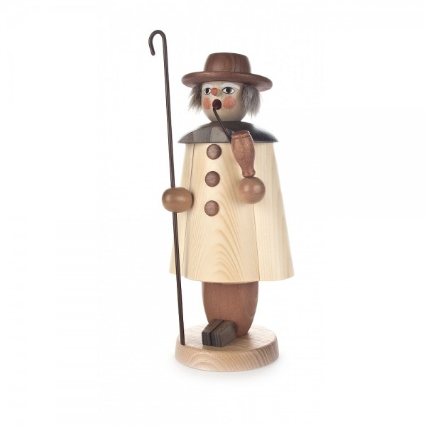 Dregeno Erzgebirge - Räuchermann Schäfer, natur - 31cm