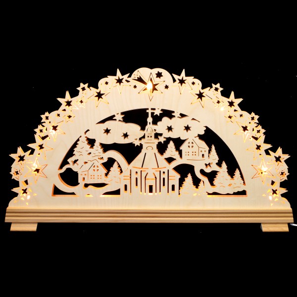 Holzkunst Niederle - 3D Schwibbogen - Seiffenermotiv