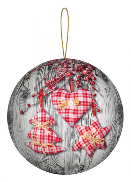 Dregeno Erzgebirge - Weihnachts-Geschenkkugel zum Befüllen »Hüttenzauber« (12)
