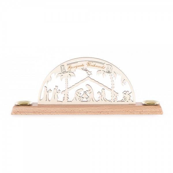 Dregeno Erzgebirge - Miniatur-Schwibbogen Christi Geburt - 9cm
