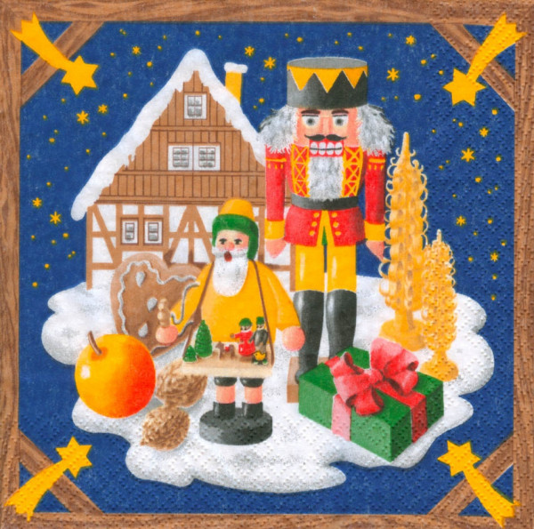 Dregeno Erzgebirge - Servietten Weihnachtsland (20)