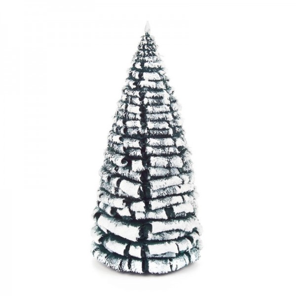 Dregeno Erzgebirge - Miniatur-Rauhreifbaum, grün/weiß, 14 cm